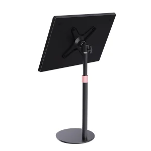 Support de bureau pour moniteur  noir  simple, autonome, compatible avec écran d'ordinateur de 13 à 18 pouces, hauteur réglable