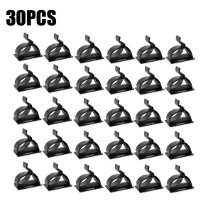 Lot des clips auto-adhésifs pour la gestion des câbles, réglables, pour le bureau et la maison30 pièces
