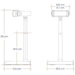 hauteur réglable support téléphone